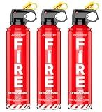 AmzBoom Fire Extinguisher for Home, Car, Kitchen, and Boat 3-Pack, Portable Extinguishing Aerosol Spray Compact A, B, C, K – Includes Mounting Brackets for Easy Access.
