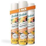 Batiste Tropical Dry Shampoo, Waterless Shampoo, 3.81oz 3 pack