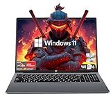 KAIGERR Gaming Laptop, 2025 Laptop with AMD Ryzen 7 7735HS (8C/16T, Up to 4.75GHz), 16GB DDR5 512GB NVMe SSD Laptop Computer, Up to 4TB, 16-inch FHD Display, WiFi 6, Backlit KB, Type-C, Dual Fans