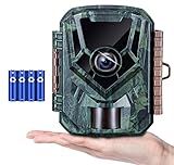 KJK Trail Camera 36MP 2.7K, Mini Game Camera with Night Vision 0.1s Trigger Time Motion Activated 130°Wide-Angle, Waterproof Trail Cam with 2.0” HD TFT Screen, Hunting Camera for Wildlife Monitoring