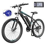 ANCHEER Electric Bike for Adults with 500W Motor[Peak 750W], 48V 499Wh Ebike, Up to 55 Miles, 3H Fast Charge, 26'' Gladiator Electric Mountain Bike, LCD Display, 21Speed, 22MPH Adults Electric Bicycle