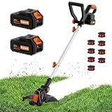 HEYWORK 20V 12" Cordless String Trimmer, Electric Weed Wacker & Edger