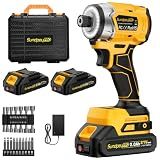 SundpeyPRO 2832 In-lbs Brushless 21V 1/4" Cordless Power Impact Driver Set