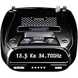 Uniden DFR7 Super Long Range Wide Band Laser/Radar Detector, Built-in GPS w/Mute Memory, Voice Alerts, Red Light & Speed Camera Alerts, OLED Display, Black