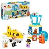 LEGO DUPLO Town First Time at the Airport Building Toy - Learning Play Set for Boys & Girls Ages 1.5+ - Little Ones Use Building Blocks to Explore Emotions - Toddler Gift Idea for Birthdays - 10443