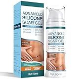 Mitgary Advanced Scar Gel, Silicone Scar Gel, Treats Old and New Scars, Reduces the Appearance of Scars from, Body, Face, Stretch Marks, Surgical Scar, Keloids, Acne, Burns and More, 50g (1.7 Oz)