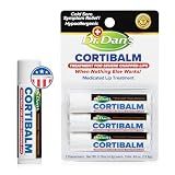 Dr. Dan's Cortibalm 3-Pack 1% Hydrocortisone Lip Balm for Dry Cracked Lips