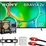 Sony K75S20M2 BRAVIA 2 II 75" 4K HDR Smart LED TV 2025 Bundle with CPS Exclusive 26 Month Protection, Wall Mount, 2X HDMI Cables, Surge Adapter & Deco Gear Complete Home Theater Beginner's Guidebook