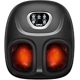CuPiLo Foot Massager FSA Eligible HSA, Feet Massager with Heat for Plantar Fasciitis Relief, 5 Levels Compression & Vibration Massage for Neuropathy, Gifts for Women Mom Men Dad, Fits Up to 13"