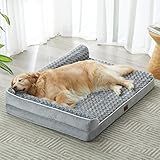 BFPETHOME Orthopedic Dog Bed for Extra Large Dogs-Big Waterproof Sofa Dog Bed with Removable Washable Cover, Large Pet Bed with Waterproof Lining and Nonskid Bottom,Pet Bed for Large Dogs