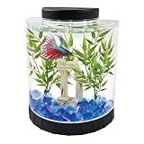 Tetra LED Half Moon 1.1 Gallon Fish Tank Kit for Betta Fish