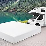 WEUP 10 Inch Short King RV Mattress with Tencel Cover, Premier Cooling Green Tea/Gel Memory Foam Mattresses in Box for Camper/Truck/Trailer, Firm Bed-Mattress for Back Pain, CertiPUR-US, 75'' x 72''