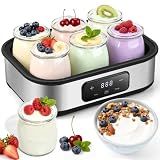 Yogurt Maker 6 Jars with Temp & Timer Control for Probiotic