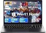MELIUNA 15.6" AI Laptop, Office365, 6GB RAM, 128GB SSD, FHD Display, Win 11