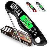 Meat Thermometer Digital,IP67 Waterproof Cooking Thermometer with Backlight, Calibration & Hold Function，Food Thermometer for Cooking,Outdoor Grilling,Candy Making