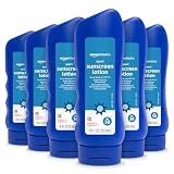 Amazon Basics Sport Body Sunscreen Lotion SPF 50, Water Resistant (80min), Fragrance Free, Formulated without Octinoxate & Oxybenzone, Broad Spectrum UVA/UVB Protection, 8 fl oz, 6-Pack