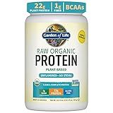 Garden of Life Organic Vegan Protein Powder, Plant Based & BCAAs, Organic Protein Powder with Probiotics & Enzymes, Non-GMO, Gluten-Free Lactose Free 1.2 LB