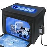 uvcoolplunge Large UV Sanitizer Box, 36L Portable Sanitizing and Cleaning Machine with 3-Level Timer, Foldable UV Cleaner Box for Household Use Like Phone, Towel, Key, Etc. Ozone Free