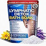 Bruizex Arnica Montana Bath Salts, Espom Salt Bath Soak for Lymphatic Drainage & Body Detox, Epsom Salts for Soaking with Essential Oils, Bath Salts for Pain Relief, Swelling & Post Surgery, 1 Lb