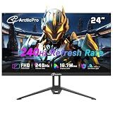 ArcticPro 24 Inch 240Hz Gaming Monitor, FHD 1080p Monitor, Adaptive Sync