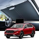 REEVAA Upgraded for Honda CRV 2023-2026 Windshield Sunshade [Tailored Fit, 99% Sun Protection] Foldable Sun Shade Car Accessories with Storage Bag