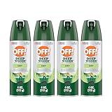 OFF! Deep Woods Insect Repellent Aerosol, Dry, Non-Greasy Formula, Bug Spray with Long Lasting Protection from Mosquitoes, 4 Oz, 4 Count