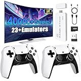 2026 New Retro Gaming Console with 23 Emulators and 40000+ Games, Plug and Play Video Games for TV, 4K HDMI Retro Game Stick with Dual 2.4G Wireless Controllers 128GB