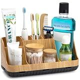 GFWARE Bathroom Organizers and Storage - Detachable 7 Slots Kids Electric Toothbrush and Toothpaste Holde Drainage for Bathroom Accessories Organization Counter Vanity Storage