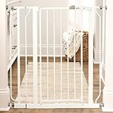 Regalo Safety 36" Extra Tall Baby Gate for Doorways & Bottom of Stairs, Pressure Mounted Walk Through Gate for Babies, Toddlers & Pets, Tested & Safe for 30 Years, American Designed, American Owned