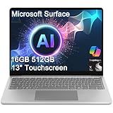 Microsoft Surface Laptop AI Copilot+ PC for Business (13" FHD+ Touchscreen, Snapdragon X Plus (> Intel i7-1355U), 16GB DDR5, 512GB SSD), 23-Hr Long Battery Life, Backlit, Wi-Fi 7, Win 11 Pro, Platinum
