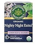 Traditional Medicinals Organic Nighty Night Extra Tea With Valerian Root for Relaxation, 16 Tea Bags (Pack of 1)