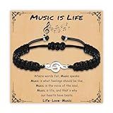 SmileBelle Music Gifts for Men and Women, Music Bracelet Teacher Appreciation Gifts Graduation Bracelet, Marching Band Jewelry Instruments Concert Essentials Choir Gift for Musical Lovers Student