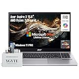 acer Aspire 3 15.6 Laptop Computer, 15 Inch FHD College Students Business Laptop PC, AMD Ryzen 7, 32GB RAM 1TB SSD+512GB Docking Set, Windows 11 Pro Lifetime Office,Ethernet Port,10-Key