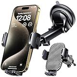 Qifutan Car Phone Holder Mount Phone Mount for Car Windshield Dashboard Air Vent Universal Hands Free Automobile Cell Phone Holder Fit for iPhone Smartphone Camera Mounts