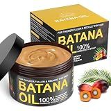 Batana Oil for Hair Growth, 100% Natural Pure Batana Oil Paste from Dr. Sebi Honduras, Prevents Hair Loss, Enhances Thickness, Organic Raw Scalp Mask for Women & Men (4.05 Oz)