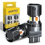 AUXITO Latest CANBUS 3157 Switchback LED Bulbs 3057 3457 4157 Dual Color Amber/White Anti Hyper Flash Built-in Resistor Error Free Turn Signal Lights and DRL/Parking Lights, Pack of 2