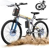 VARUN Electric Bike for Adults - Peak 750W Motor Folding Ebikes, Foldable Electric Bike with 48V Removable Battery, Up to 20+MPH 50 Miles, Dual Disc Brake & Dual Hydraulic Suspension