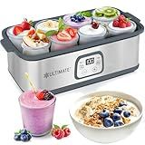 Ultimate Probiotic Yogurt Maker with Adjustable Temperature & Time Control - Make Trillions of Live Probiotics & Get Better Gut Health - ULTIMATE LIFETIME WARRANTY - Wellness Gifts for Men & Women