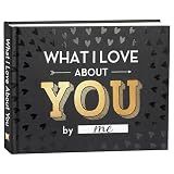 What I Love about You Book - Stocking Stuffers for Men, Women - Fill-in-the-Blank Book for Men, Boyfriend, Husband, Women, Girlfriend, Wife, Him, Her - Couples Gifts for Anniversary, Christmas & More