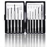 NSZETZ 11PCS Mini Precision Screwdriver Set, Small Tools with 11 Size Flathead and Phillips Kit, Professional Magnetic Repair Tool for Jewelry, Ring Doorbell, Watch, iPhone, Toys, Computer, Eyeglass