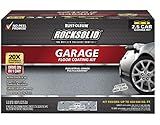 Rust-Oleum 293513 RockSolid Polycuramine Garage Floor Coating, 2.5 Car Kit, High Gloss Gray