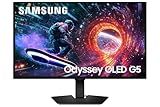 Samsung 27” Odyssey OLED G5 (G50SF) QHD & QD-OLED Gaming Monitor, 180Hz Refresh Rate, 0.03ms (GtG) Response Time, NVIDIA G-Sync Compatible, AMD FreeSync™, LS27FG500SNXZA