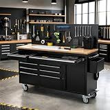 Obluchye Rolling Tool Chest Cabinet, Heavy Duty Workbench with Drawers