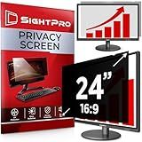SightPro 24 Inch 16:9 Computer Privacy Screen Filter for Monitor - Privacy Shield and Anti-Glare Protector