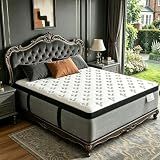 King Mattress 16 Inch, Luxury Hotel Hybrid Mattress King Size Bed in a Box