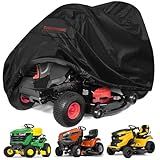 Riding Lawn Mower Cover, Eventronic 54“ Riding Lawn Tractor Cover Waterproof Heavy Duty Durable (420D-polyester oxford)