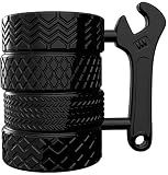 MISHOWNET Tire Coffee Tea Mug Gift for Car Lovers Mechanics Car Enthusiasts Gifts for Man Birthday Gift