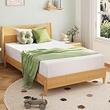 EGOHOME 6 Inch Full Size Mattress for Kids, Memory Foam Mattress with Cooling Green Tea Gel, Relieve Pressure with Medium Firm Support, CertiPUR-US Certified, 75''L x 54''W, White