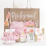 pengtai Bridesmaid Gifts,Bridesmaids Proposal Bag,Will You Be My Bridesmaid,Bridesmaids Tote Bag Glass Cup Proposal Gifts