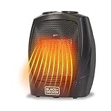 BLACK+DECKER Portable Space Heater, Room Space Heater with Carry Handle for Easy Transport